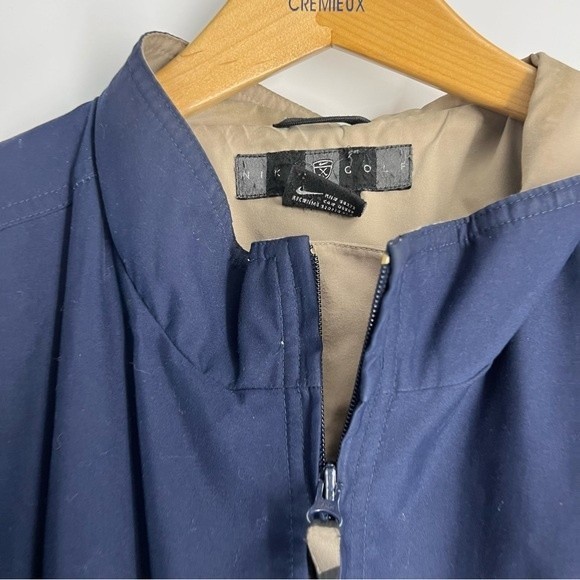 Nike Golf Coat Mens XL Navy Blue Vintage Long Sleeve Zip Uo Polyester Jacket - Picture 2 of 8